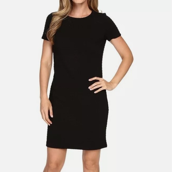 Michael Kors Short Sleeve Textured Grid Dress - Picture 5 of 14